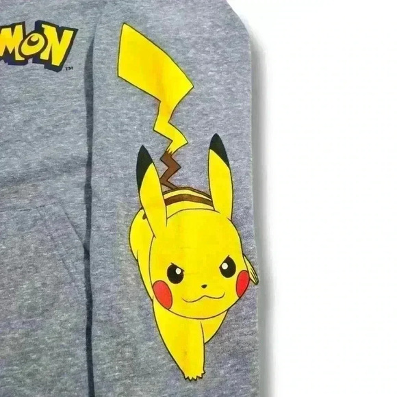 Pokeman Pikachu Graphic Pullover Hoodie. Youth size M #183 - Picture 4 of 7